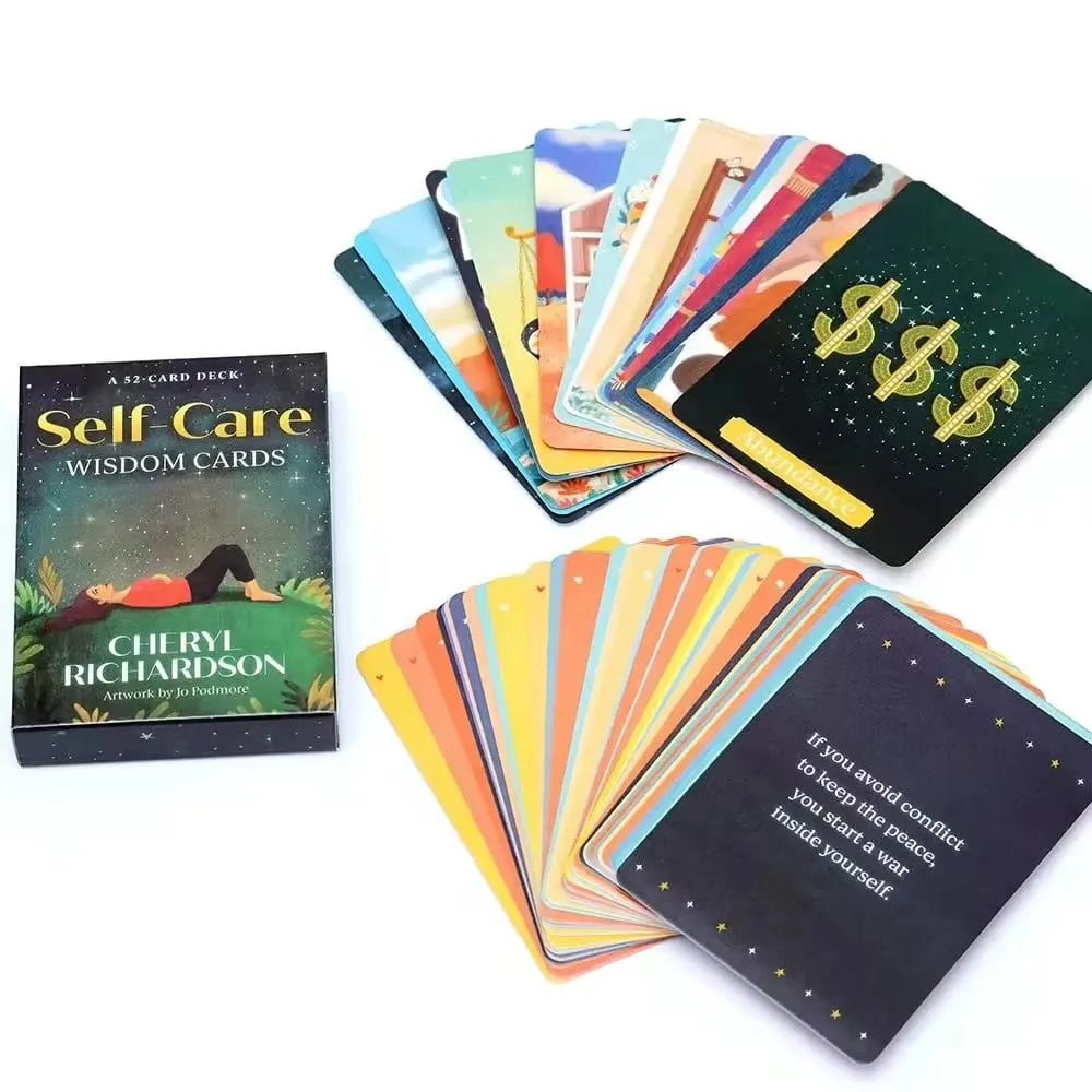Cura di sé Carte di saggezza Mazzo di tarocchi Carta oracolo Destino Divinazione Intrattenimento per il tempo libero Riunioni di famiglia Tarocchi Gioco da tavolo — image 1