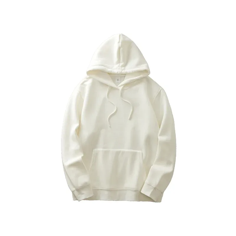 เสื้อลำลองสำหรับชายฤดูหนาว Ticken สีทึบหลวมพื้นฐานขนแกะ Hoodies เสื้อแขนยาวผู้ชายเสื้อผ้า — image 16