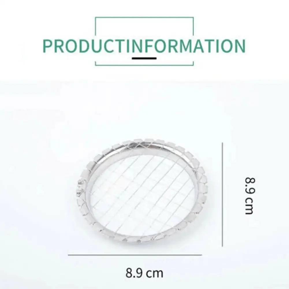 1Pc Cubes Round Grid Cutter Slicer For Egg Mushrooms Vegetables Kitchen Cut Device Tools Chopper Stainless Steel Egg Chopper — image 4