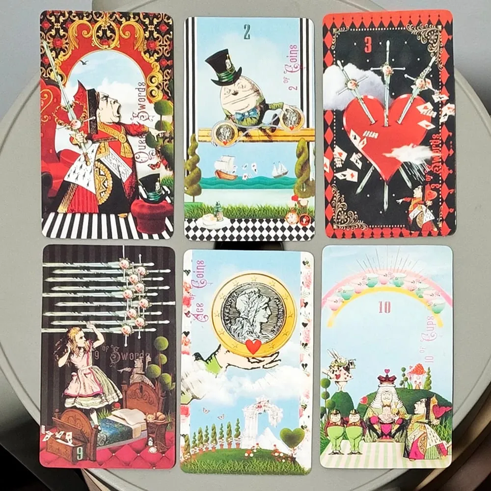 Alice in Tarotland: A Whimsical 78-Card Journey Down The Rabbit Hole – Classic Tarot Deck 10.3*6cm — image 6