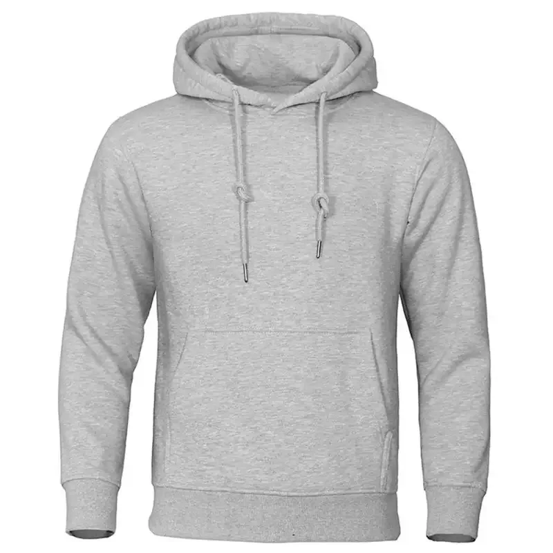 Autumn Winter Men Fleece Warm Mens Sweatshirt Casual Solid Color Streetwear Pullovers Sport School Fashion Hot Sale Hoodies — image 2