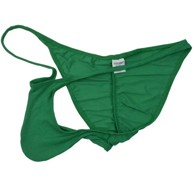 Men Brazilian Bikini Brief Pucker Bikinis Underwear Mini Trunks Slip Homme Ice Silk Cheeky Shorts Briefs — image 10