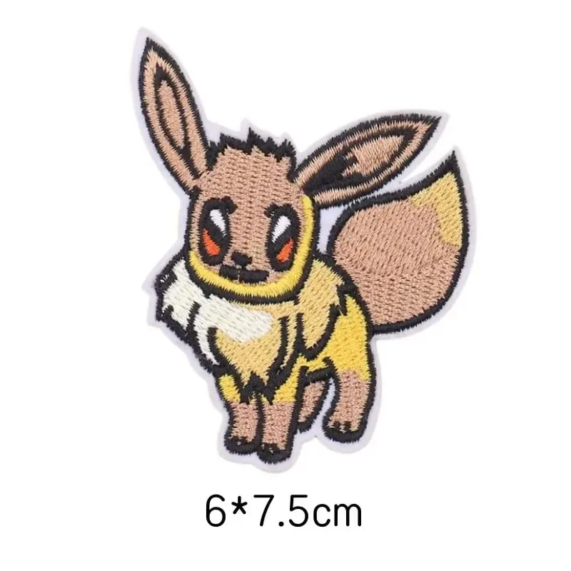 Tambalan Kain Stiker Pakaian Pikachu Jahit Tambalan Bordir Applique Besi Pada Pakaian Kartun Dekorasi Garmen DIY — image 47