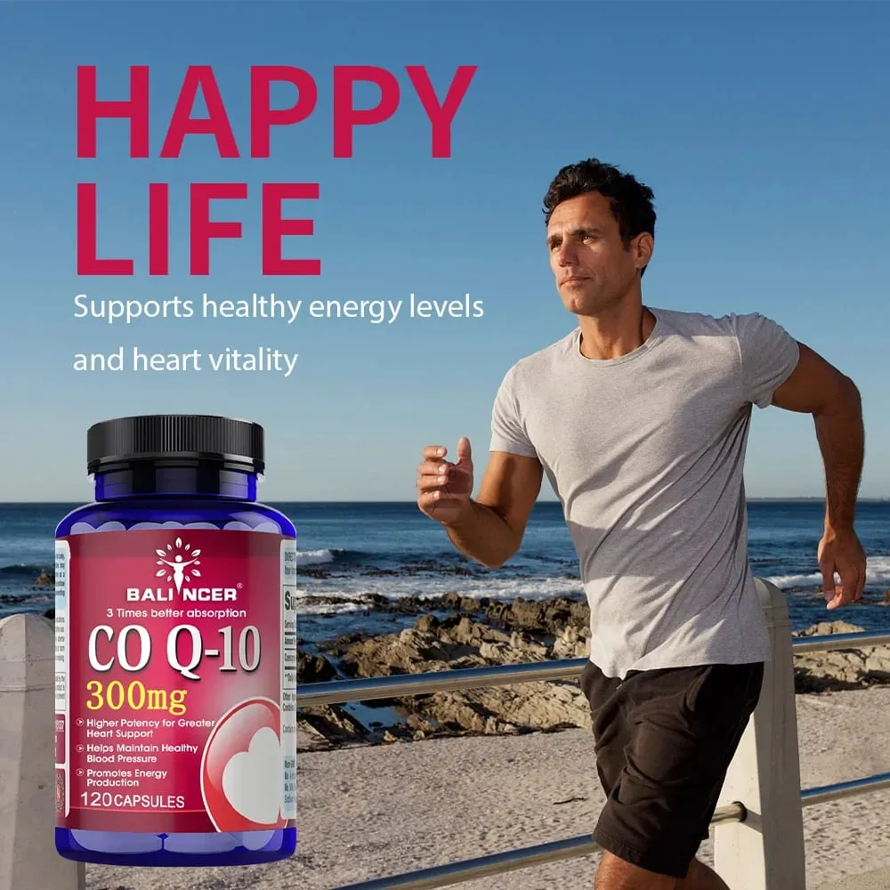 CoQ10 300mg tobolky - vysoce vstřebatelný antioxidant kardiovaskulární podpora srdeční energie veganské bez GMO bez lepku — image 7