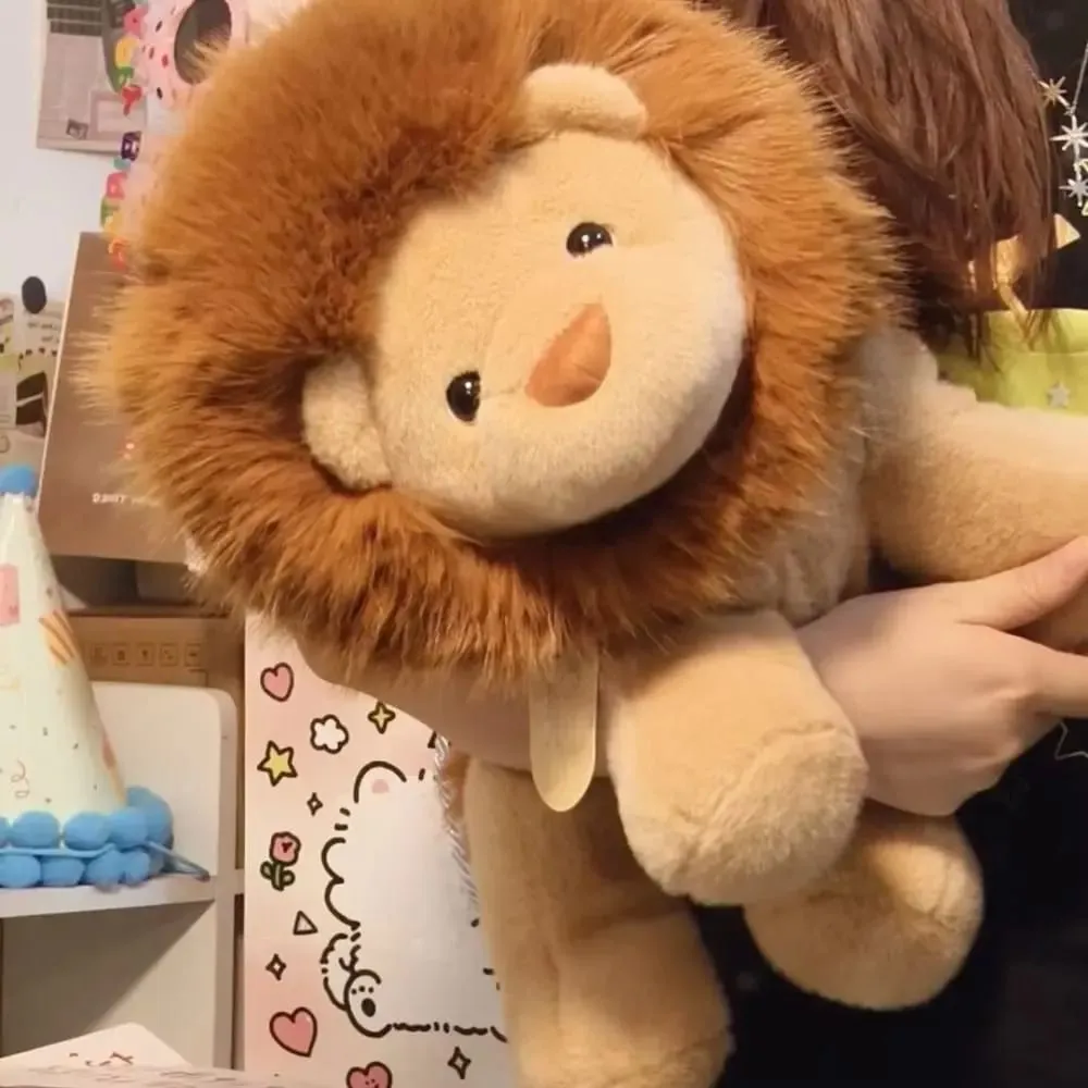 Creative Gift Soft Lion Stuffed Animal Plush Pillow Emotional Support Cute Plush Toy 15.8inch Stuffed Toys — image 3
