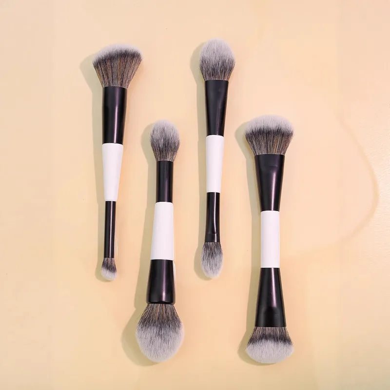 Doppelköpfiges Make-up-Pinsel-Set F1-F4 für Foundation Blush Highlighting Beauty Tools Kosmetikpinsel zur Gesichtsformung — image 2