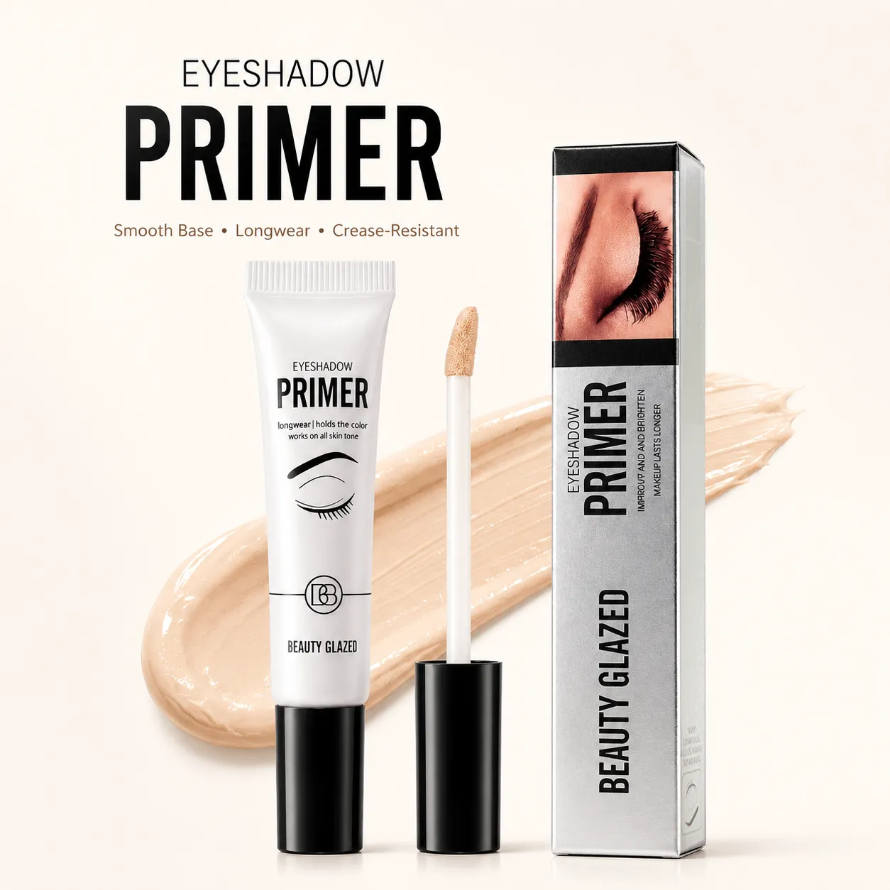 Base de maquillage pour fard à paupières, lisse et résistant aux plis, imperméable, tenue longue durée, translucide, 1 pièce — image 6