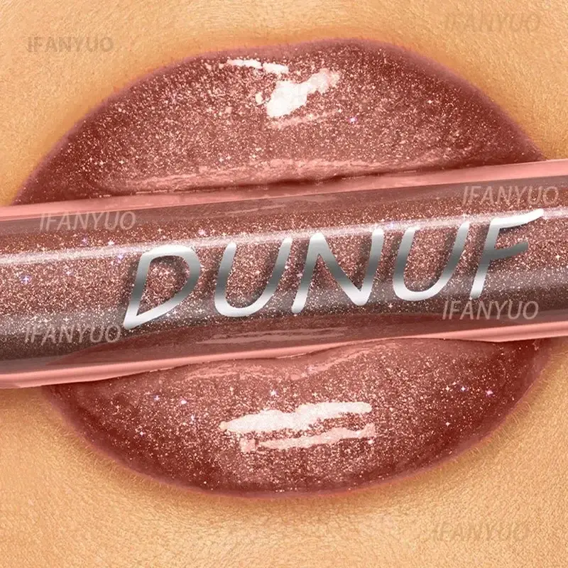 1pc Metallico Rossetto Liquido di Lunga Durata Glitter Lip Smalto Impermeabile Idratare Marrone Lip Tinta Lucido Shimmer Lipgloss Trucco — image 2