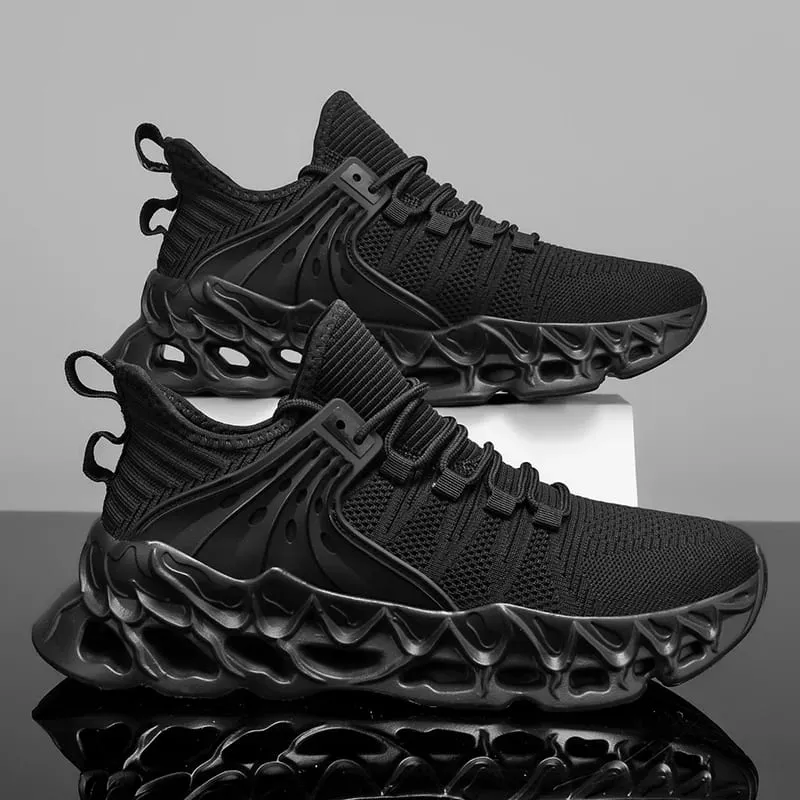 Sneakers Olahraga Mesh Lelaki Kasut Lari Ringan Selesa untuk Lelaki Tapak Lembut Tidak Licin Kasut Kasual Berjalan Luar — image 9