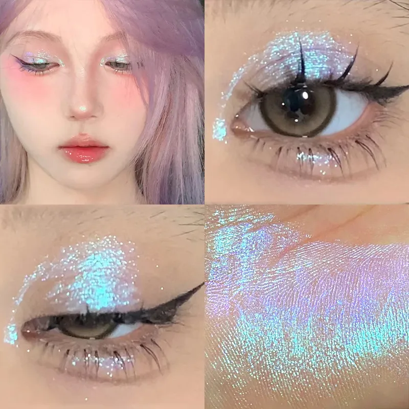 글리터 카멜레온 아이 메이크업 멀티크롬 쉬머 아이섀도 듀오크롬 스틱 샤인 크롬 하이라이터 펜 파티 루미너스 화장품
