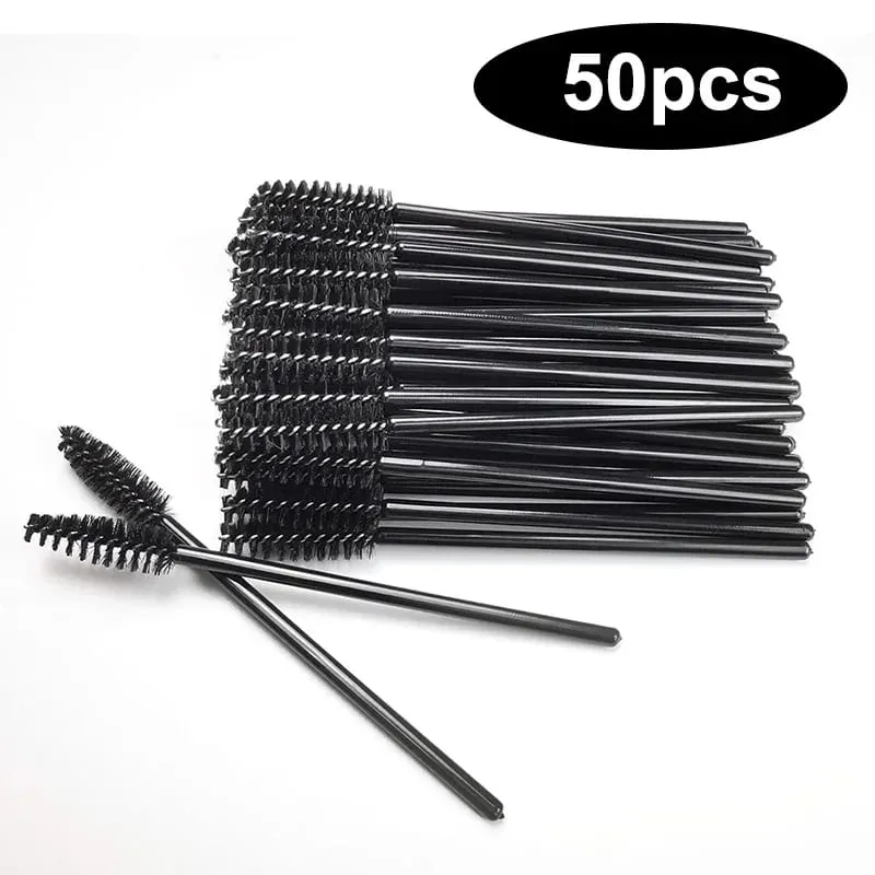 Brosse à cils, baguettes de Mascara, vente en gros, brosses de nettoyage des sourcils et des cils, applicateur, outils de maquillage, 50/1000/2000 pièces, vente en gros — image 8