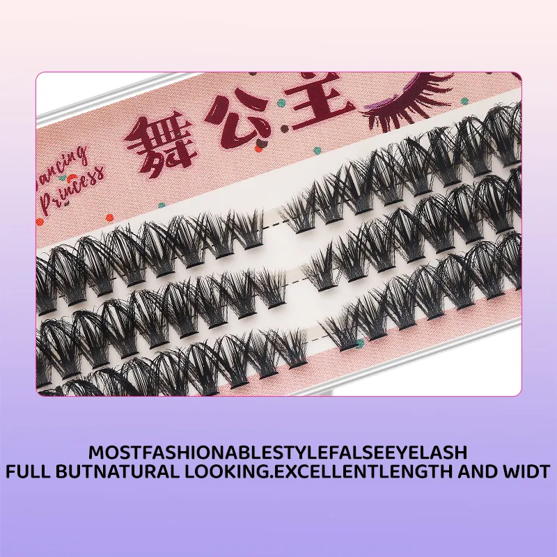 3 linhas diy grosso individual cluster extensões de chicote segmentado natural lash clusters estilo olho auto-enxerto cílios maquiagem — image 3