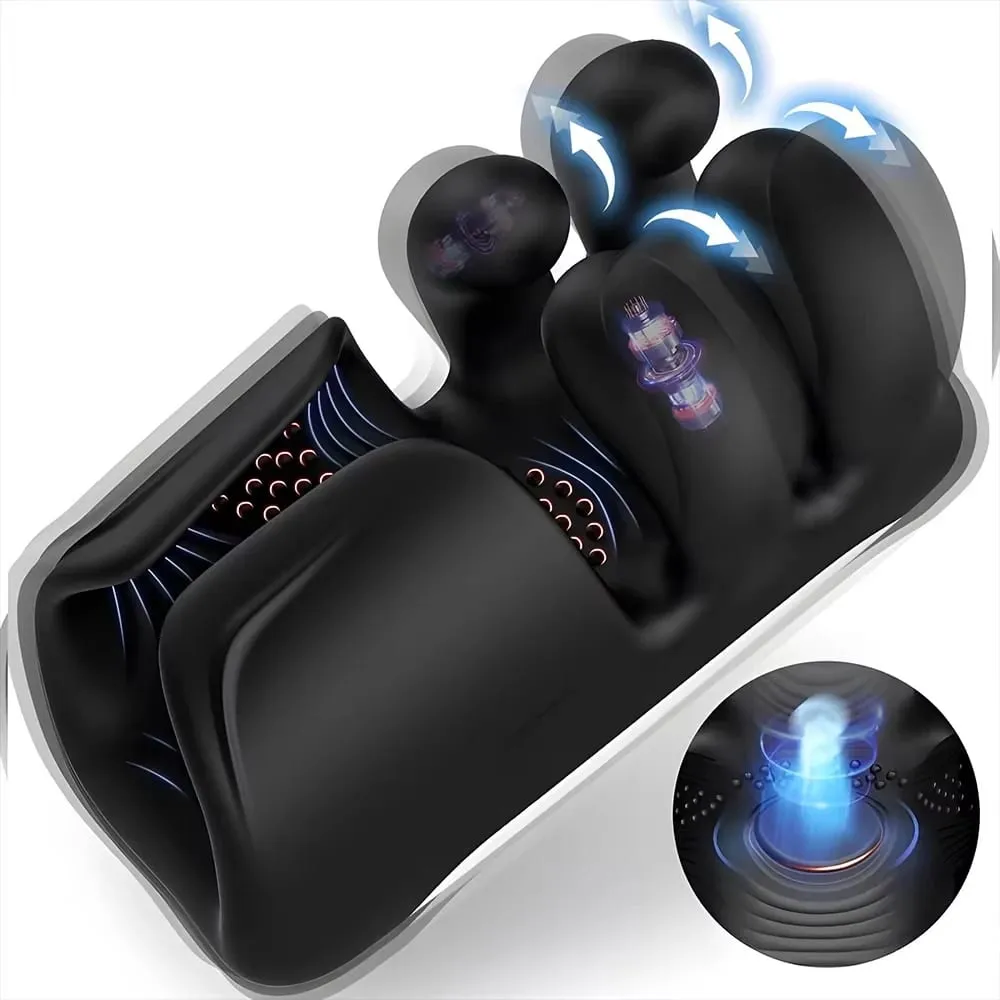 Masseur de gland masculin, vibrateur de Stimulation d'entraînement de pénis pour retarder l'éjaculation, jouets sexuels pour adultes pour hommes — image 1