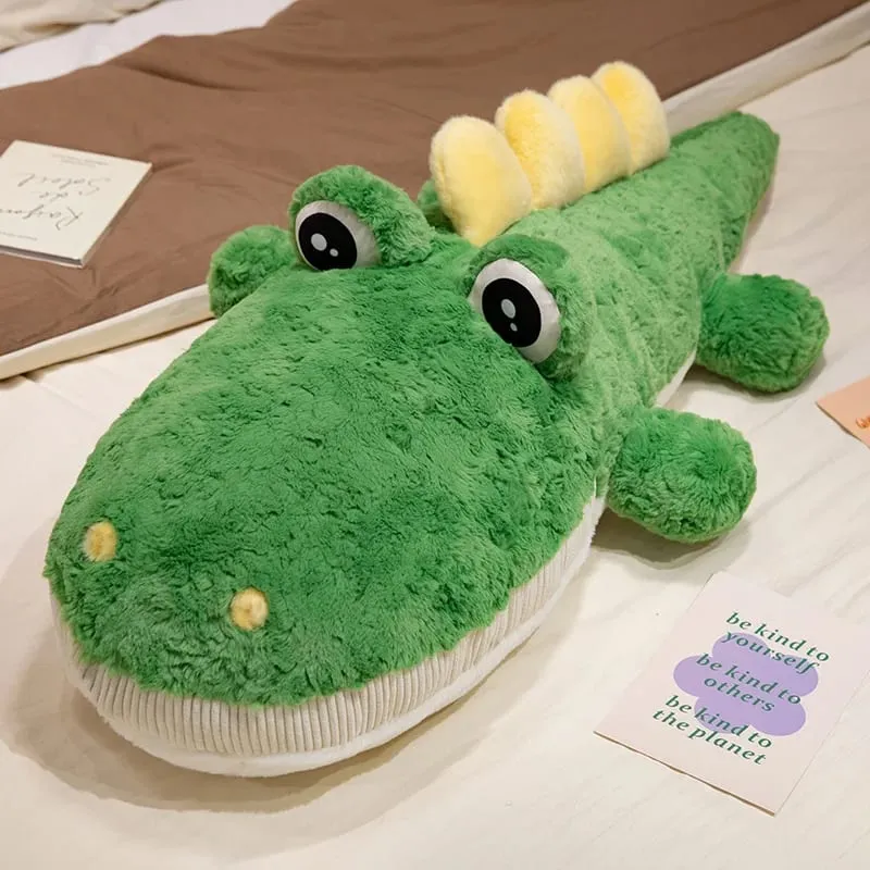 55/75cm sevimli yalan söyleyen timsah peluş yastık eğilimli duruş timsah dolması yastık çekyat şekerleme peluş oyuncak ev dekor hediye