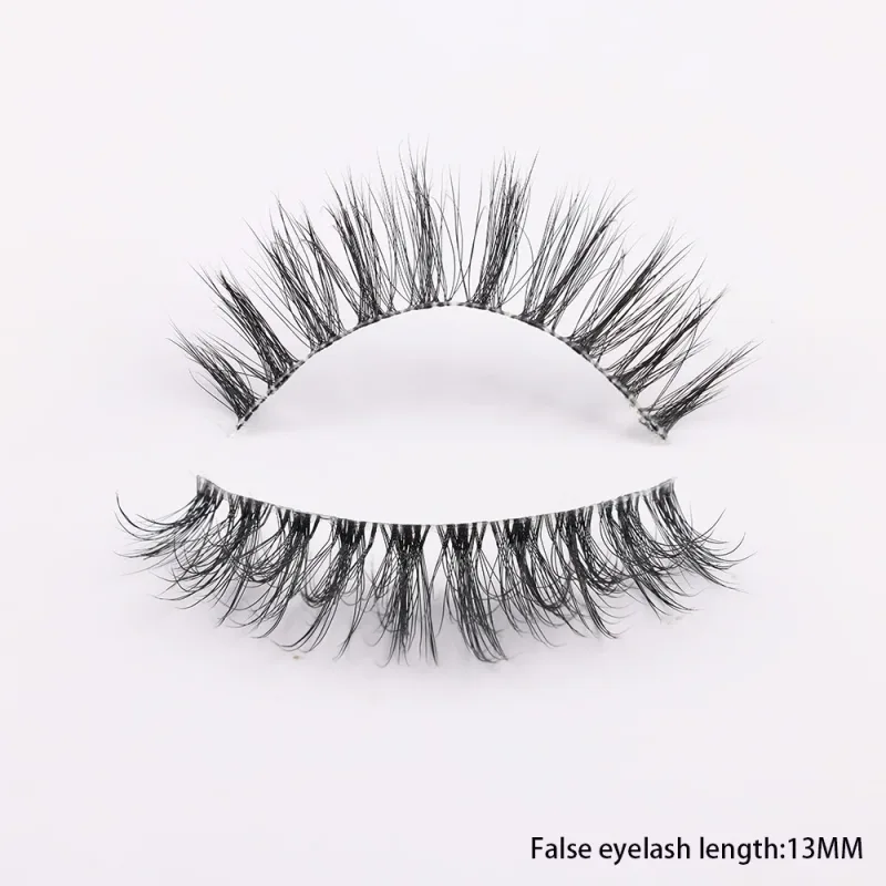 3D Mink Lashes Transparent Band False Eyelashes Natural Fake Eyelash Anime Winged Clear Band Lashes Manga Lashes Makeup — image 19