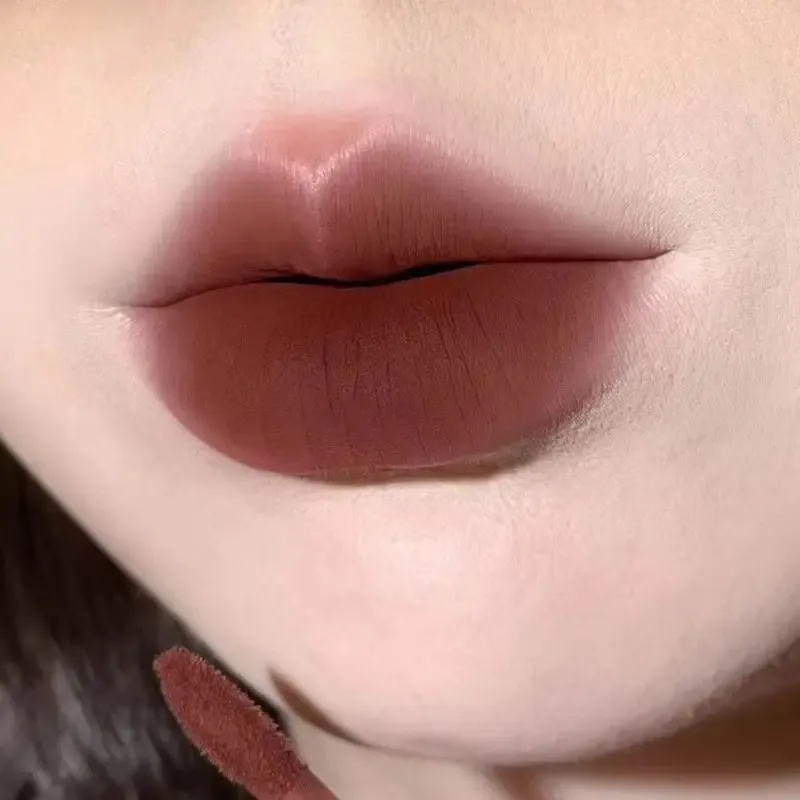Cappuvini Matte Lip Gloss ความอิ่มตัวต่ำสีเทาสีชมพู Liquid ลิปสติก Waterproof Non-Stick No Fade Lip Tint เกาหลีแต่งหน้าเครื่องสำอาง — image 6