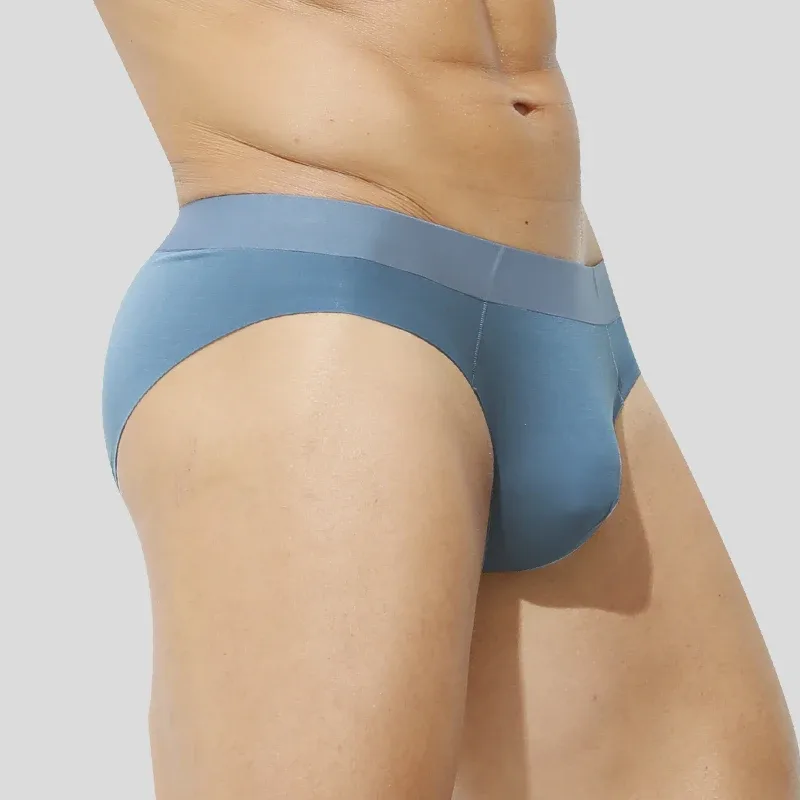 2PCS men's underwear, men's triangle underpants, seamless antibacterial, triangular breathable shorts — image 12