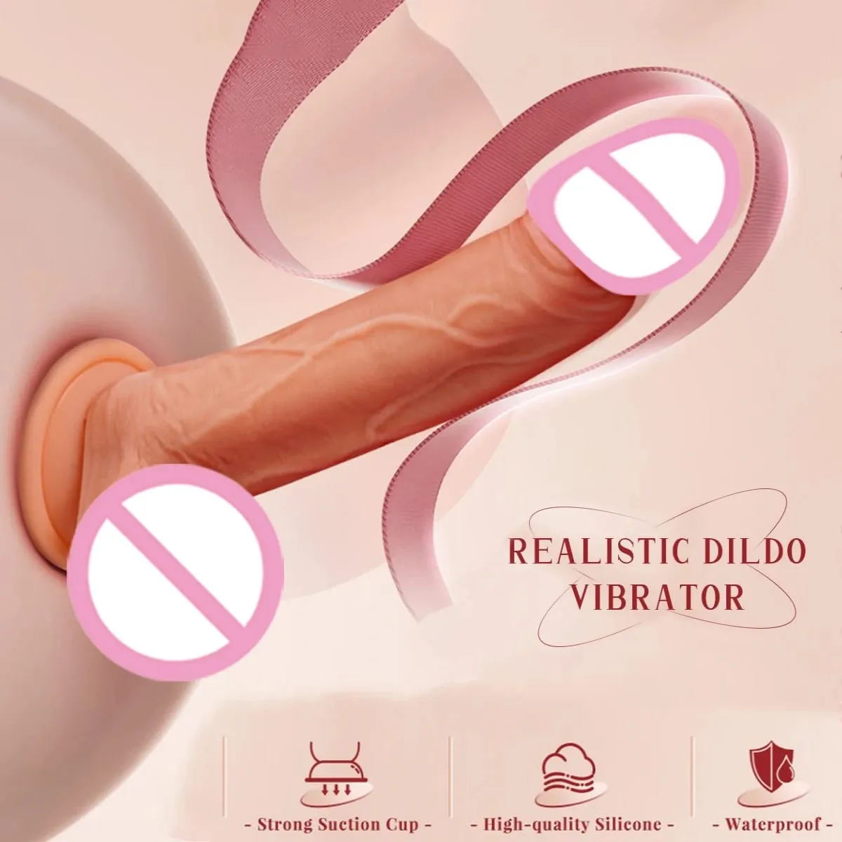 Riesiger realistischer Silikon-Fernbedienungsdildo, der vibrierende weibliche Sexspielzeuge, Penetration, G-Punkt, Klitoris, Vagina, Orgasmus-Massagegerät