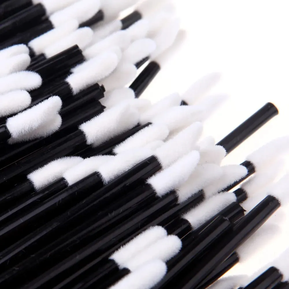 Štětce na make-up 5/50/100 ks štětce na černé rty Aplikátor štětce na řasy Lesklé rtěnky Hůlky Kosmetický profesionální nástroj na líčení — image 2