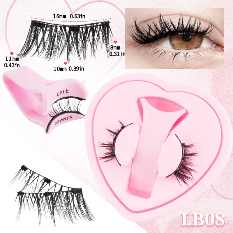 Magnetiske øjenvipper Kit Naturlige 3D mink vipper Tykke fluffy falske vipper Ingen lim nødvendig Fake øjenvipper Makeup Faux Cils — image 15