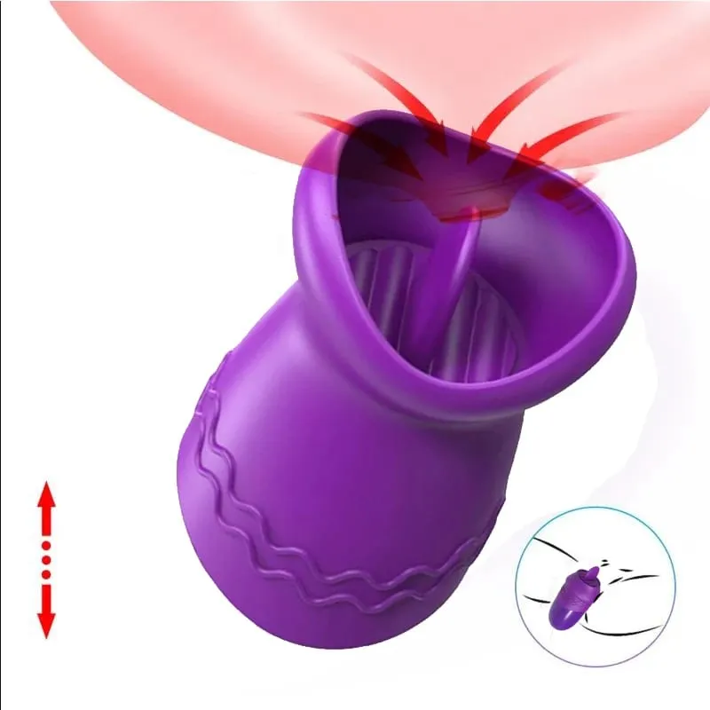 Sucking Vibrator Women G-Spot Vagina Nipple Sucker CClit Stimulator Oral Tongue Pussy Licking Sex Toys Adult Couple Masturbator — image 1