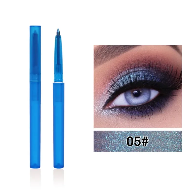 Shiny Chameleon Metallic Blue Eyeliner Gel Pen Ombretto Multicolor Eye Liner Perlescente Polarizzato Glitter Eye Pigment Cosmetico