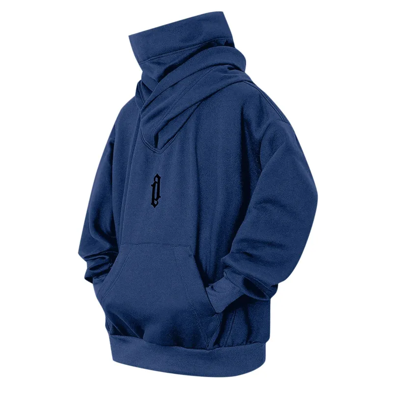 Embroidery Turtleneck Sweatshirt Oversized Y2K Men Women Hoody Japanese Ninja Hoodies Autumn Hip Hop Fleece Pocket Streetwear — image 13