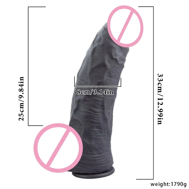Super duża skóra Dildo Penis masażer prostaty pasek-on silikonowy realistyczny korek analny Masturbator seksowne dorosłe ogromne wibratory Sex zabawki — image 3