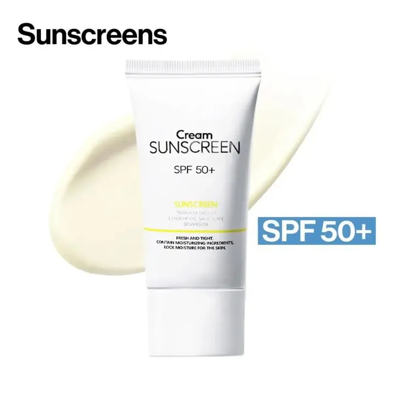 60g/50g Pembaikan Pelbagai Kesan Krim Pelindung Matahari Musim Panas SPF50+ Krim Pengasingan Blok Matahari Penyamar Ringan — image 2