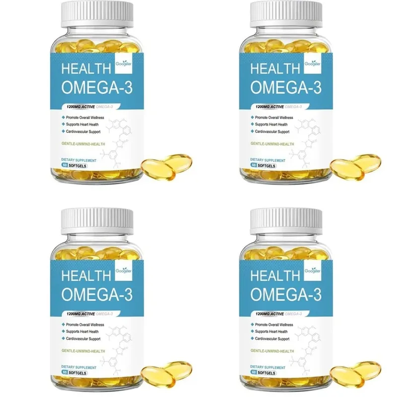 Omega-3 Softgels with 1200 Mg Active Omega-3 EPA and DHA Vitamin D3 and Vitamin E for Heart Health Support 60 Softgels — image 10