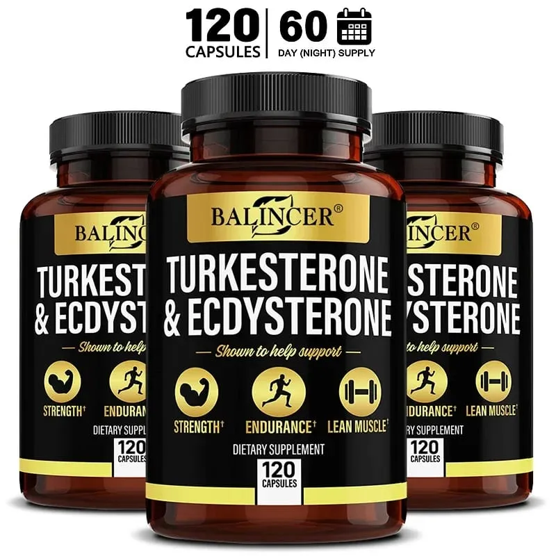 Suplemento de perusterona e ecdisterona - 1000 mg - Melhora a resistência ao exercício suplementação desportiva massa muscular