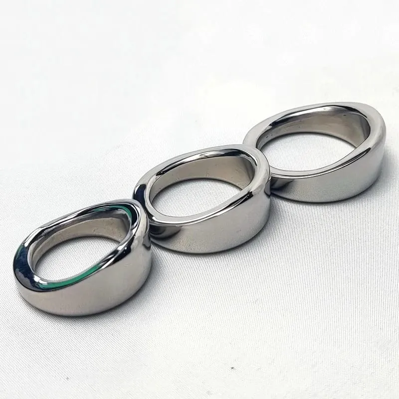 Acciaio inossidabile Metallo Blocco del pene Anello del rubinetto Eiaculazione di ritardo Palla Scroto Barella Erezione Anello del rubinetto Schiavo Giocattolo del sesso maschile Uomo — image 1