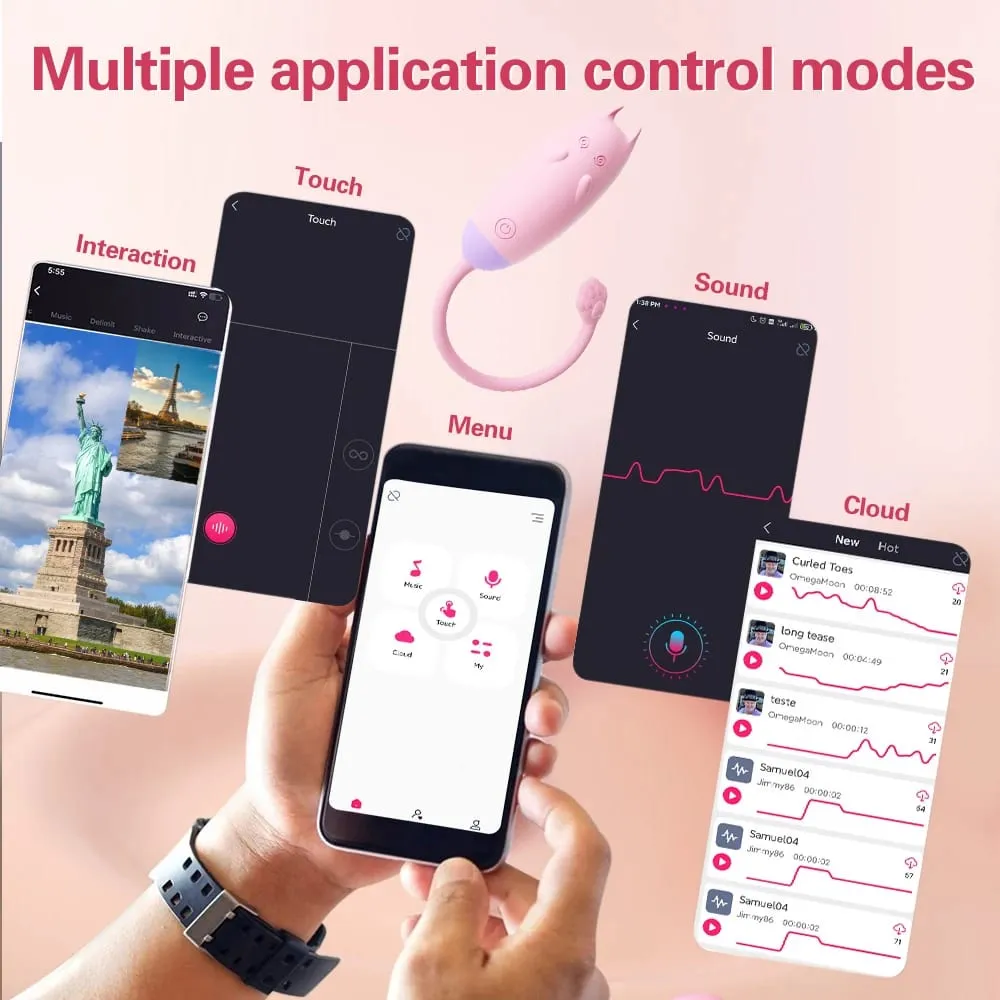 Vibromasseur point G sans fil Bluetooth pour femmes, gode avec application, télécommande, œuf vibrant, clitoris, culotte féminine, jouets sexuels pour adultes — image 3