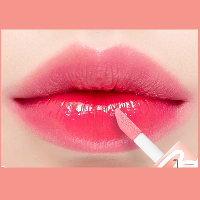 1 pçs hidratante cor mudando batons líquidos transparente pêssego lábio óleo hidratante natural lipgloss maquiagem duradoura cosméticos — image 6