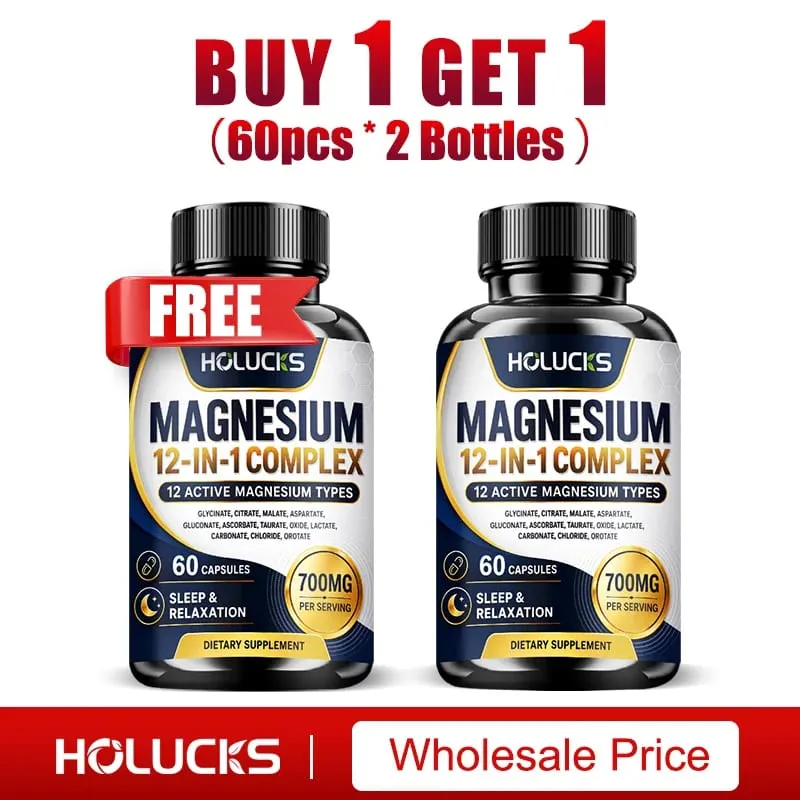 Magnesium Complex 700mg 12 dalam 1 Suplemen Menyokong Jantung & Tulang Bantuan Kesihatan Bantuan Relaksasi Meningkatkan Kekuatan Otot Meningkatkan Imun — image 9