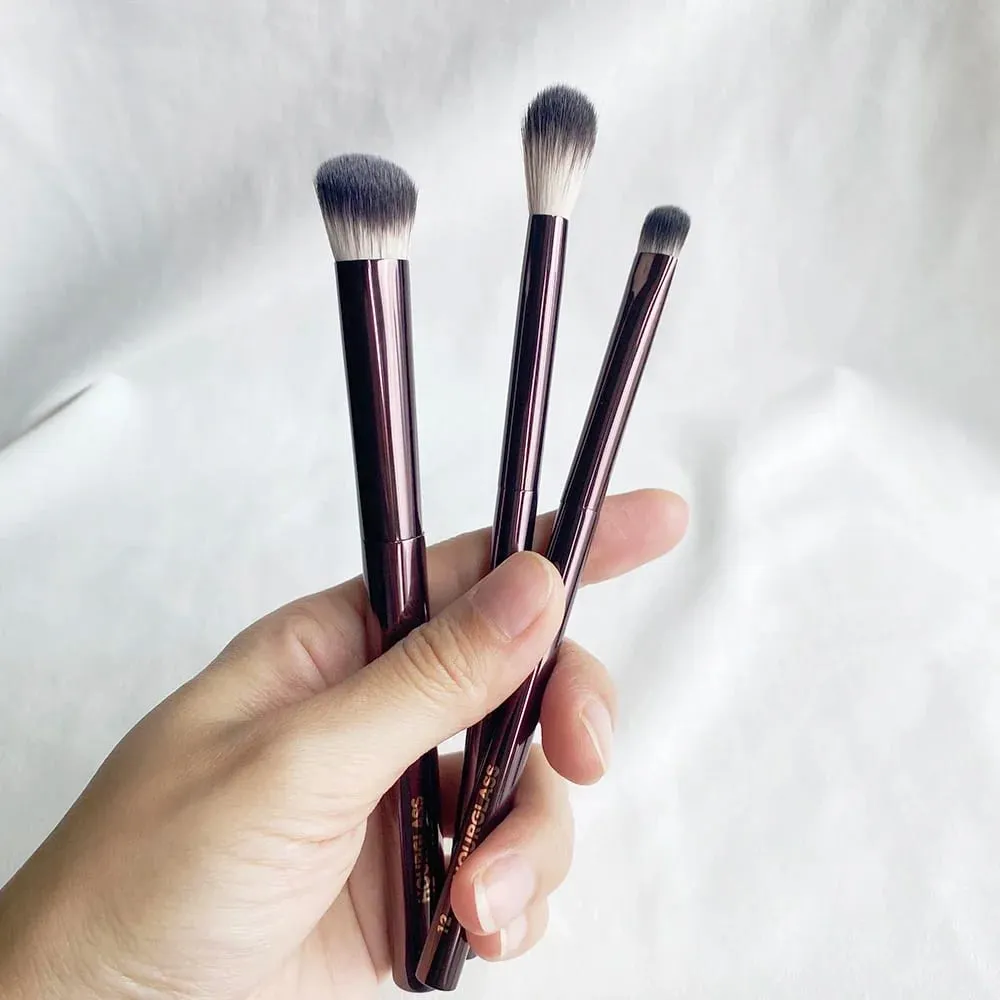 Sanduhr-Augen-Make-up-Pinsel-Set, luxuriöses Lidschatten-Kosmetikpinsel-Set, Mischen, Formen, Konturieren, Hervorheben, Brauen, Concealer, Liner — image 5