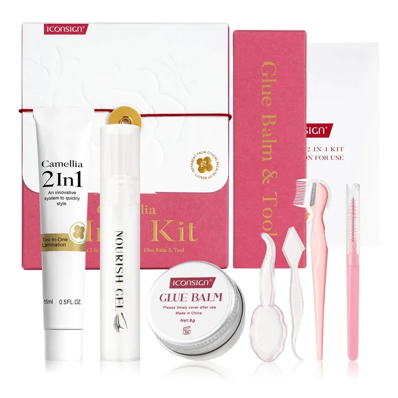 Camellia 2 IN 1 Lamineren Wenkbrauw Beeldhouwen Verfrissende, voortreffelijke vormgeving Make-up Cosmetica Volledige set