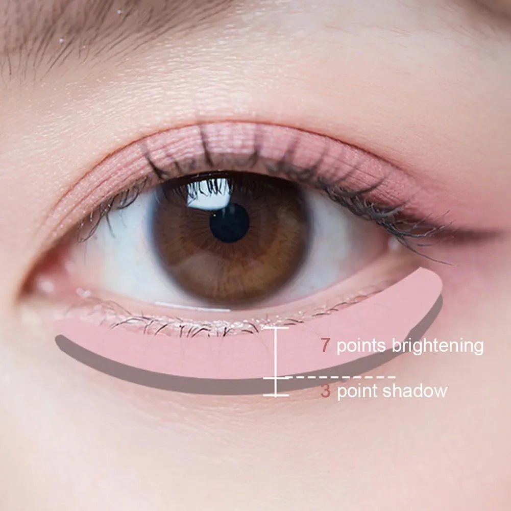 Dobbelthovedet Silkworm Eyeliner Pen Cremet Glat Blendbar Liggende Silkworm Blyant under øjet Highlight Contouring Pen med pensel — image 4