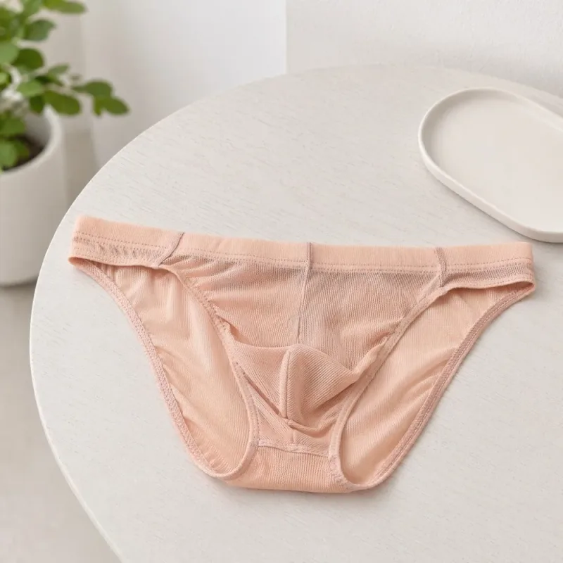 란제리 남자 메쉬 삼각형 팬티 낮은 허리 통기성 남자 얇은 팬티 남성용 투명 얇은 부드러운 속옷 매일 착용 — image 11