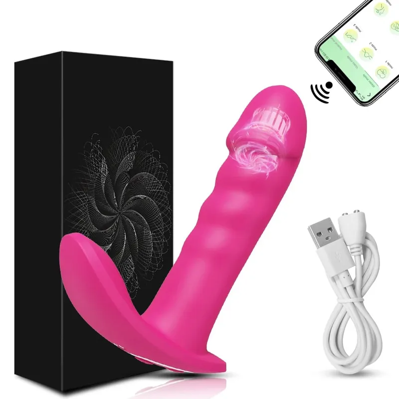 Kadınlar için APP Sokma Vibratör Dönen Teleskopik Yapay Penis Bluetooth G Noktası Klitoris Stimülatörü Seks Oyuncak Kadın Mastürbasyon — image 11