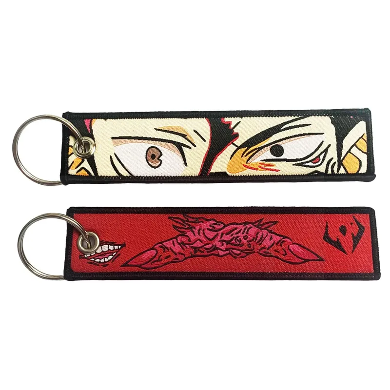 Embroidery Cool Eagle Beak Keychain Lanyard Anime Manga Series Badge Holder USB Pendant Portable Key Lanyard Accessories — image 31