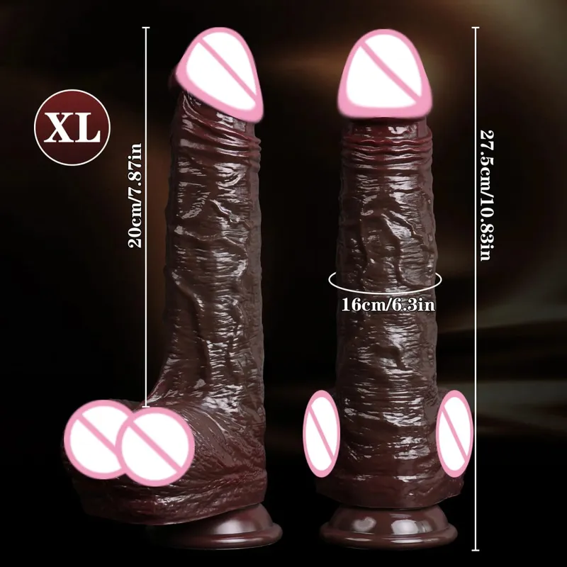 Realistisk dildo med glidende forhud og udløsningsfunktion Vagina dildoer til kvinder Vandspray Penis Analprop Sexet voksenlegetøj — image 9
