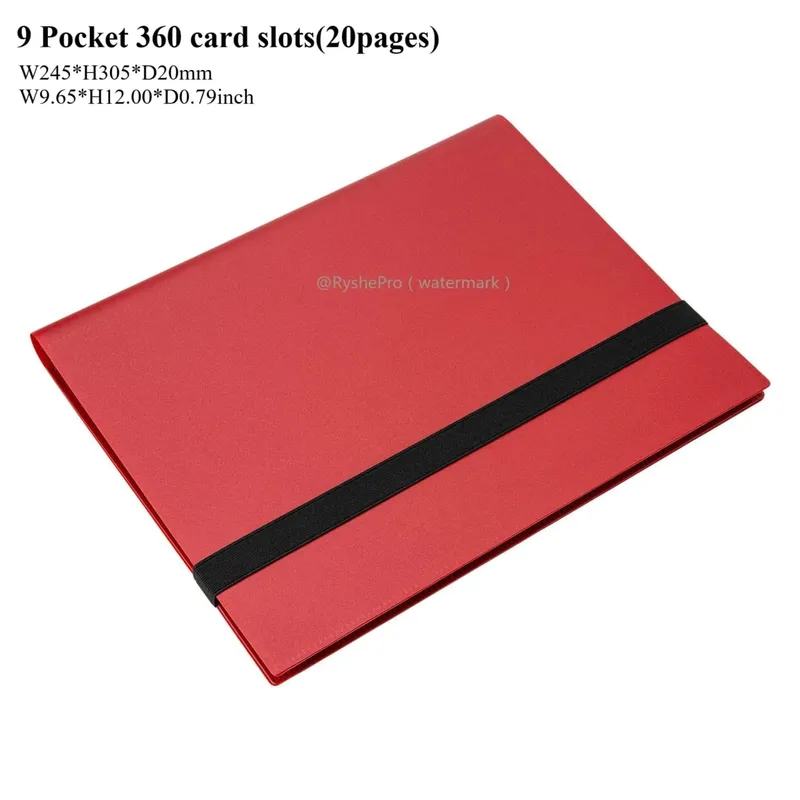 Kartenordner mit 9 Taschen, Sammelkartenalbum, Display-Ordner, 360-seitiger Taschenhalter für TCG Yugioh MTG-Spielkartenbuch — image 10