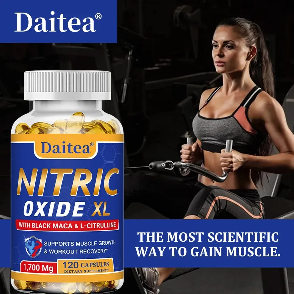 Oxyde nitrique - Les capsules de soutien à la santé des hommes contiennent de l'extrait de poudre de racine de maca pour la croissance et le renforcement musculaires — image 6