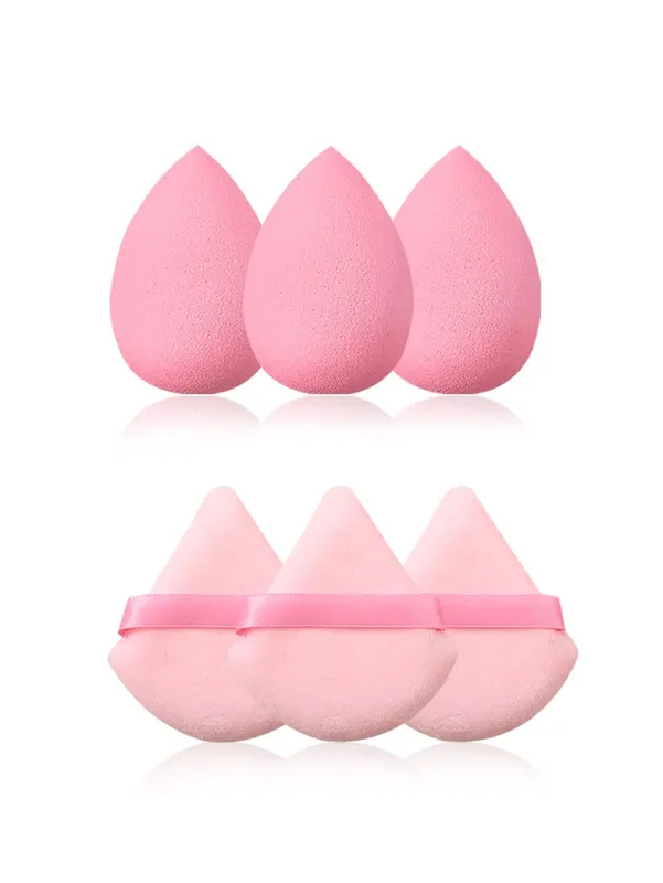 19PCS Set of 12 Beginner Makeup Brushes +3Pcs Non-Powder Makeup Eggs +3Pcs Triangular Powder Puff +1Pcs Storage Bag — image 8