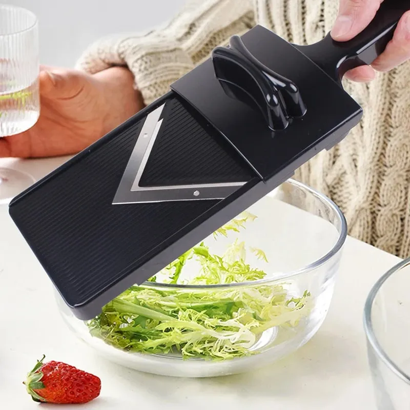 Trituradora de repollo multifuncional, rallador Manual de rebanador de verduras y alimentos para ensaladas, patatas, pepino, repollo morado, utensilio de cocina — image 2