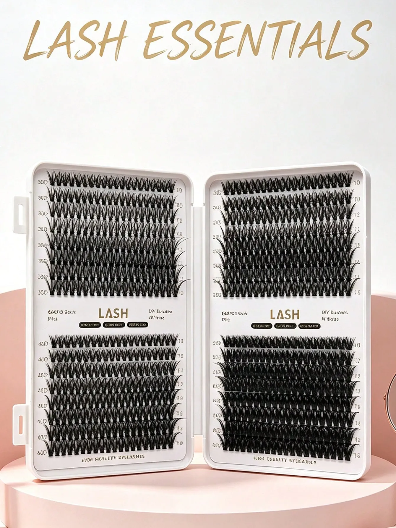 640 sztuk DIY klastry rzęs książka mieszana długość 30D 80D D Curl 10-16mm pojedyncze rzęsy strona główna narzędzie do makijażu oczu — image 5