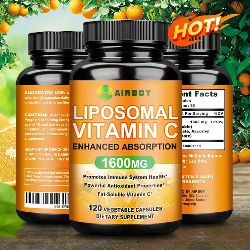 Liposomal Vitamin C 1600mg - Promotes Collagen Production Immune Support Powerful Antioxidant — image 6