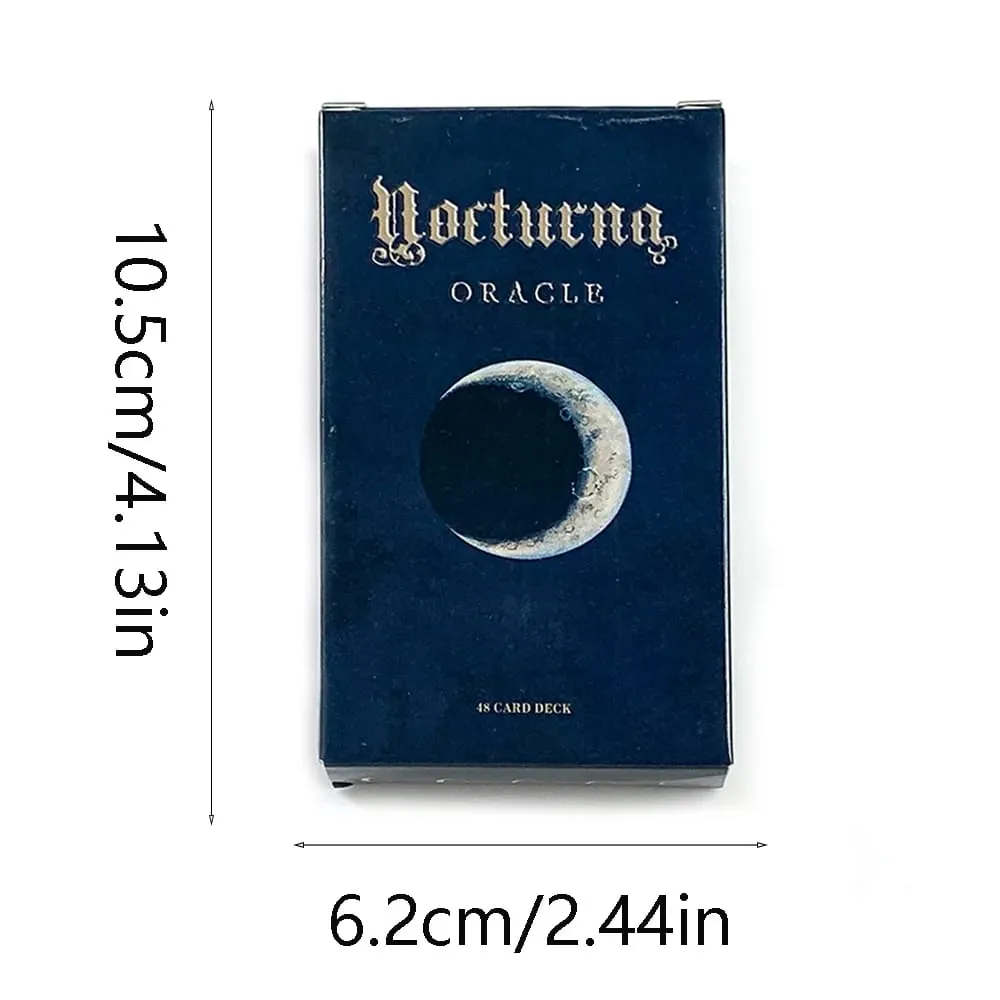 Nová Nocturna Oracle Deck A 48 ks karet Oracle Mystické umělecké dílo Odolné a přenosné Perfektní pro duchovní vedení a sběratele — image 6