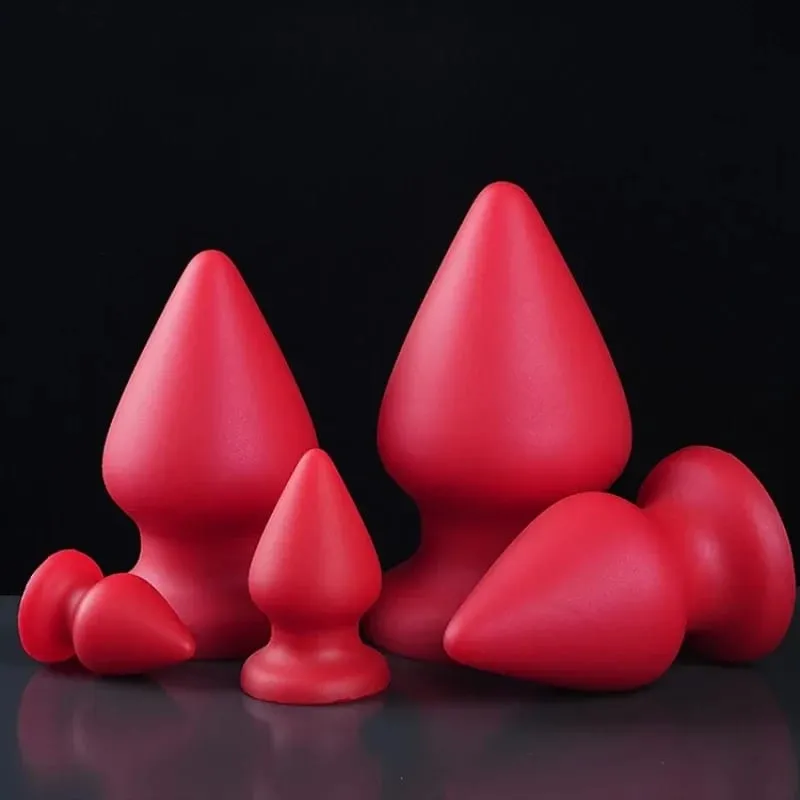 Palam Dubur Besar Silikon Cecair Palam Punggung Kon Lembut Dildo Dubur Besar untuk Wanita Lelaki Urut G-spot/prostat 18+ Mainan Seks — image 6